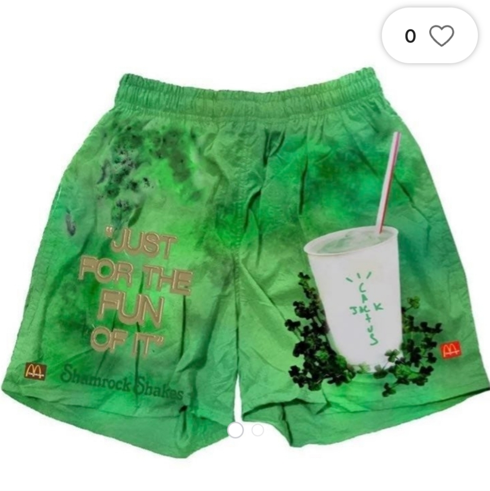 COPY - Travis scott cactus shamrock shakes short